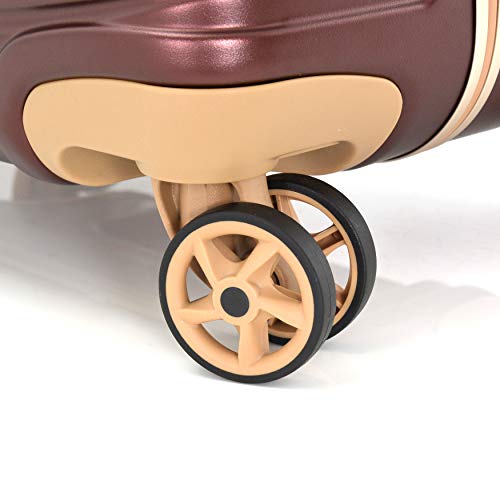 Eminent Gold Maleta Jetstream 66cm 68L Marco de Aluminio Protección Adicional en los Bordes y Dobles Ruedas 360° Maleta de Viaje Azul