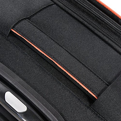 Eminent Juego de Maletas Barcelona Ultra Ligeras y Blandas 3 Piezas de Equipaje con 4 Dobles Ruedas 360° Candado TSA y Compartimento Extensible Maleta de Viaje Negro