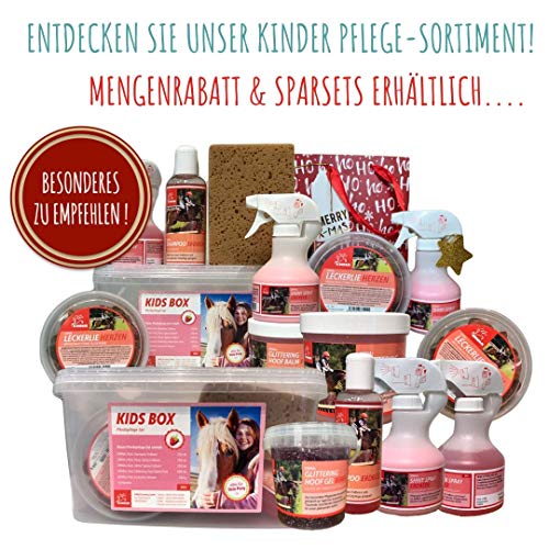 EMMA Spray de Brillo para Caballos Spray de Cola y Crin con Brillo Plata I Spray de Crin en Plata I Cuidado del Caballo I Abrigo Brillo I Spray de Pelo I 500 ml