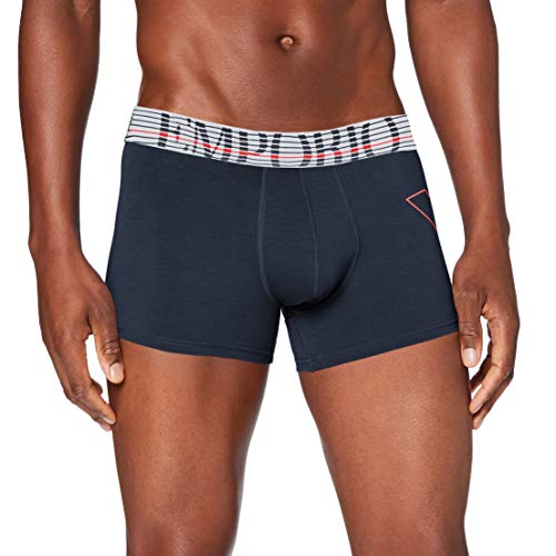 Emporio Armani Underwear Fashion Waistband-Thin Eagle Trunk Bañador, Azul (Marine 00135), Small para Hombre