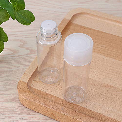 Empty Bottle Plastic, Empty Bottle Cosmetics Foaming Soap Travel Bottle Set-Airplane Travel Kit para champú acondicionador Shower Gel Lotion Body Care Transparente Toiletry Bag