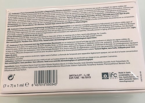 Endocare-C Pure Concentrate - Iluminador antienvejecimiento, 14 viales