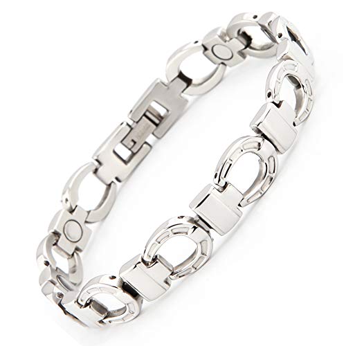 Energetix-4you Unisex Hombre Mujer acero inoxidable