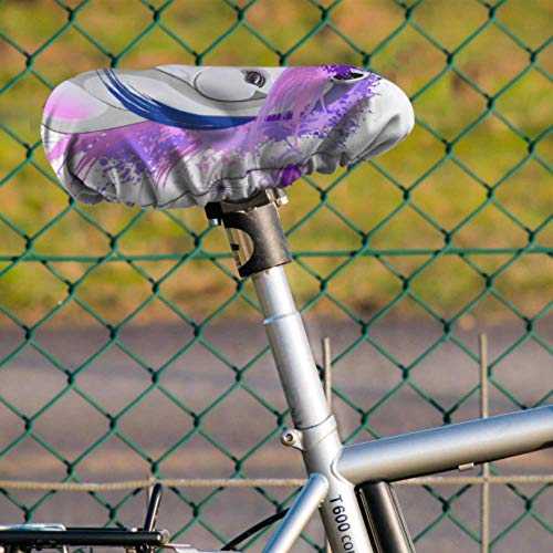 Enoqunt Asiento Infantil para Bicicleta Funda Impermeable Unicron Spirit Rosa y Morado Mythica Ultravioleta Asiento Infantil Asiento de Bicicleta Asiento de Bicicleta