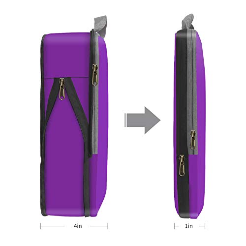 Eono by Amazon - Organizadores de Viaje de compresión expandibles, Impermeable Organizador para Maletas, Organizador de Equipaje, Cubos de Embalaje, Compression Packing Cubes, Púrpura, 4 Set