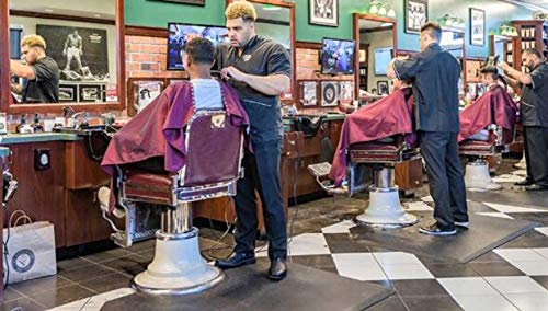 EOVL Poste De Barbero Pequeño Luminoso De Exteriores Poste De Peluqueria Barber Pole Exterior Led Light Para Peluquería Salón Tienda Firmar Pared- Montado Lámpara - Rojo Azul Y Blan