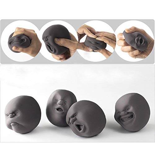 EQLEF® 1pcs divertido de la novedad del regalo japonesa Gadgets humano del respiradero de la cara de la bola anti estrés perfumado Geek Vent adminículo del juguete del juguete Caomaru