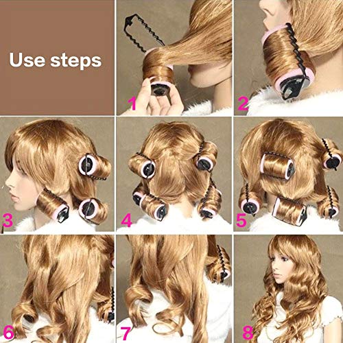 EQLEF® Fabricante de espuma rodillos de esponja de los bigudíes de los bigudíes de pelo de la onda Peluquería Rizado - 6 Conde