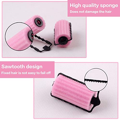 EQLEF® Fabricante de espuma rodillos de esponja de los bigudíes de los bigudíes de pelo de la onda Peluquería Rizado - 6 Conde