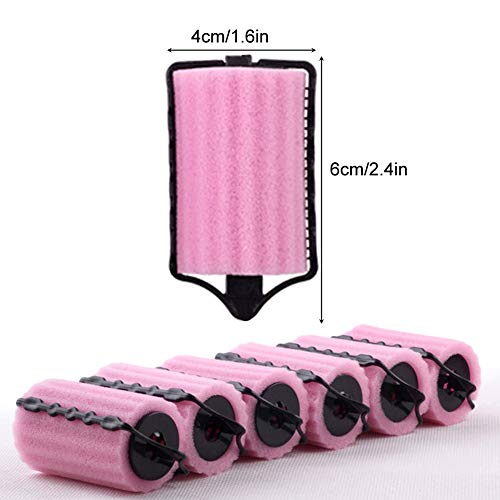 EQLEF® Fabricante de espuma rodillos de esponja de los bigudíes de los bigudíes de pelo de la onda Peluquería Rizado - 6 Conde