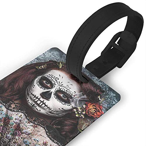 Equipaje Accesorios Accesorios de Viaje Etiquetas para Equipaje Black Labrador Luggage Tag Travel ID Identifier Labels Set For Bags Baggage PVC Size 3.7 X 2.2 Inches