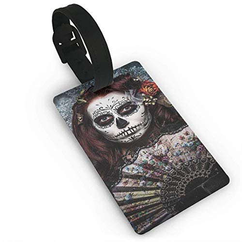 Equipaje Accesorios Accesorios de Viaje Etiquetas para Equipaje Black Labrador Luggage Tag Travel ID Identifier Labels Set For Bags Baggage PVC Size 3.7 X 2.2 Inches