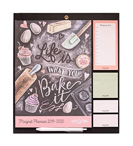 Erik - Planificador mensual de imán para nevera 2019/2020 Kitchen, Lily & Val