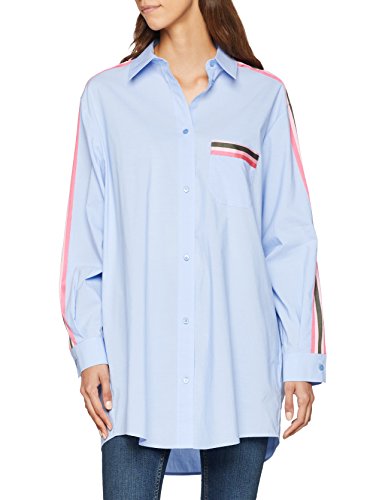 Escada Sport 5027799 Blusa, Azul (Sunny Sky B497), 44 para Mujer