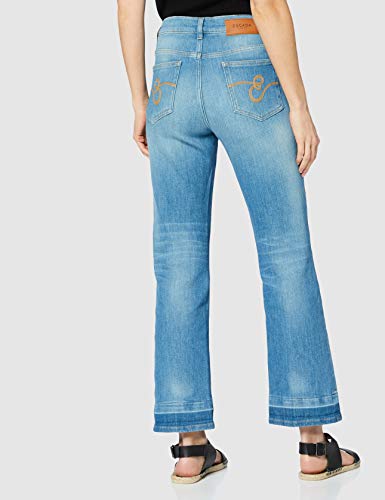 Escada Sport J100 Vaqueros Straight, Azul (Bright Blue 434), 38 para Mujer