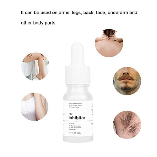 Esencia inhibidora del cabello, líquido inhibidor del cabello no irritante de 10 ml para la eliminación permanente del vello