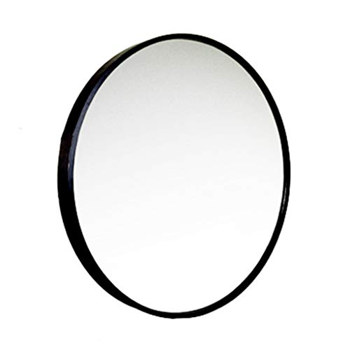 Espejo montado en la Pared Marco de Metal Negro Redondo Espejo HD Maquillaje Baño Espejo de Pared con un Kit Completo Creativo Moderno Diámetro 30cm-80cm