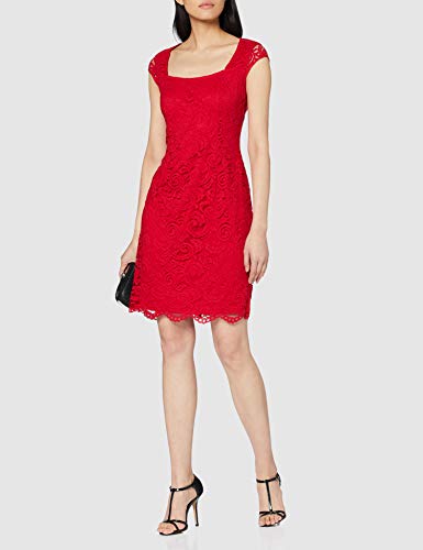 ESPRIT Collection 027EO1E011, Vestido Para Mujer, Rojo (Red 2), talla del fabricante: 38