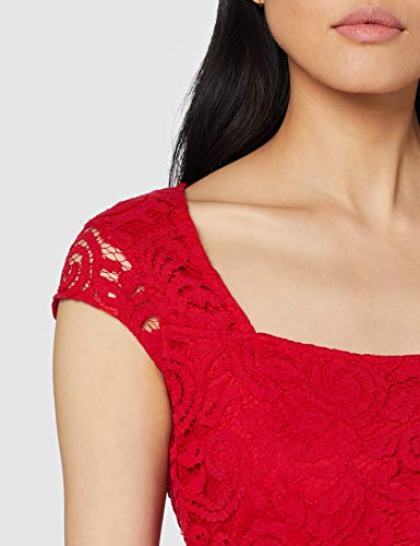 ESPRIT Collection 027EO1E011, Vestido Para Mujer, Rojo (Red 2), talla del fabricante: 38