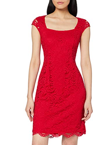ESPRIT Collection 027EO1E011, Vestido Para Mujer, Rojo (Red 2), talla del fabricante: 38