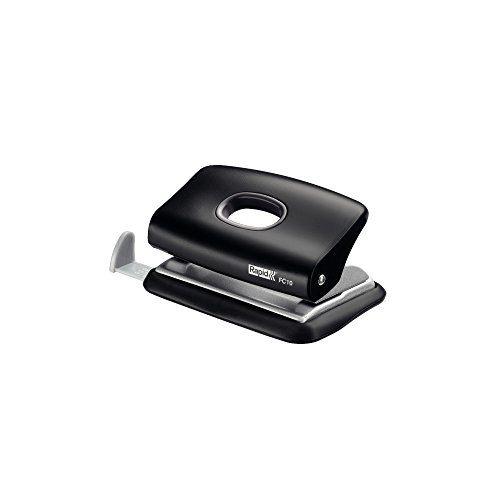 Esselte Leitz FC10 23638501 - Perforadora manual de papel (hasta 10 páginas), color negro
