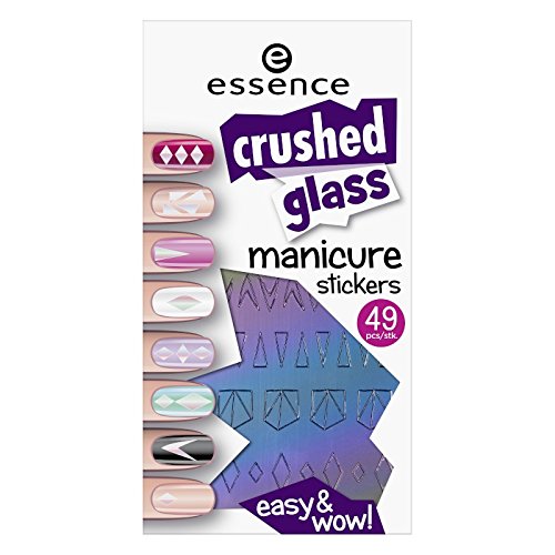 Essence – uñas Pegatinas – Crushed Glass Manicure Stickers 01 – It de Pieces