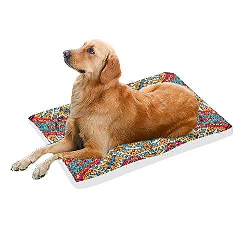 Estilo étnico Indio Estilo Grande Ropa de Cama Impresa Suave para Mascotas Perro Sofá para Cachorros y Gatos Estera Estera Cojín Almohadilla Cojín Regalo Interior Proveedor 36 x 23 Pulgadas
