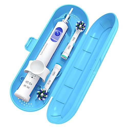 Estuche de viaje para Poketech Oral-B y 1 pieza de mano y el cepillo 2 Premium, Azul