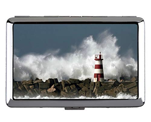 Estuche para 14 Cigarrillos, Faro Artificial, Tarjeta de identificación de crédito