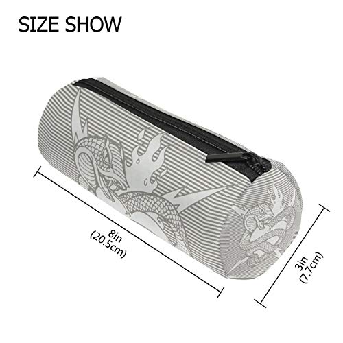 Estuche para bolígrafo Estuche para maquillaje Serpiente venenosa animal Relámpago Estuche para lápices Estuche para bolígrafos Estuche para papelería multifuncional Estuche con cremallera de B