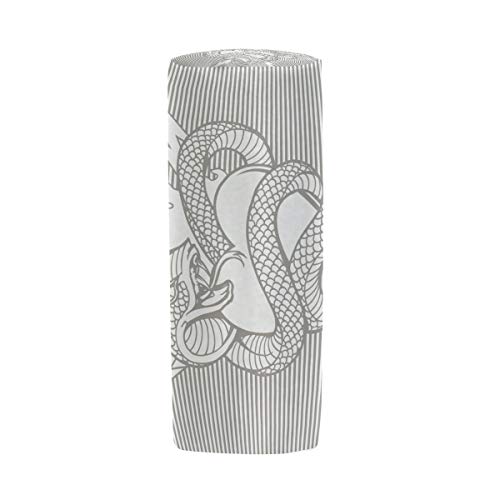 Estuche para bolígrafo Estuche para maquillaje Serpiente venenosa animal Relámpago Estuche para lápices Estuche para bolígrafos Estuche para papelería multifuncional Estuche con cremallera de B