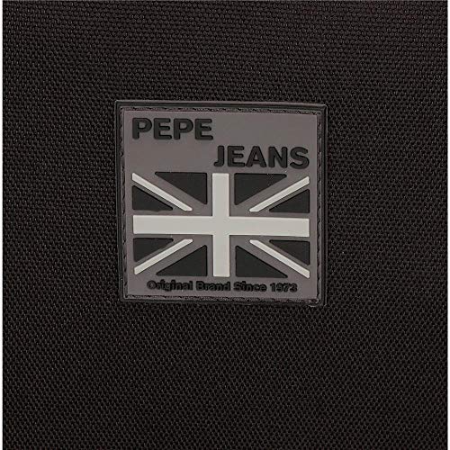 Estuche Pepe Jeans Ren, 22 cm, Negro