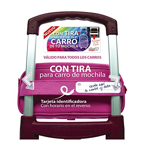 Estuche Portatodo Triple de Amplios Apartados Interiores con Cierre de Cremallera Individual (Naranja)