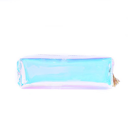 Estuche Transparente Multicolor Caja de Lápiz Pencil Case Funda de Lápices Regalo Estuche Escolar