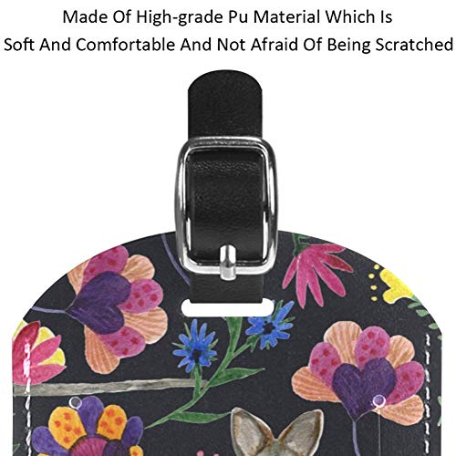 Etiquetas de Equipaje para Acuarela, diseño de Flor de Canguro, 1 Paquete