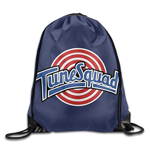 Etryrt Mochilas/Bolsas de Gimnasia,Bolsas de Cuerdas, Tune Squad Logo Drawstring Backpack Gym Bag