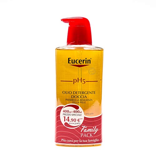 Eucerin PH5 - Aceite de ducha, pack familiar 2 x 400 ml