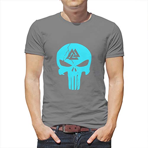 EUNNT Viking - Funda corta para papá, mamá, tío, abuelo, diseño de vikingo, varios tipos Grey1 3XL