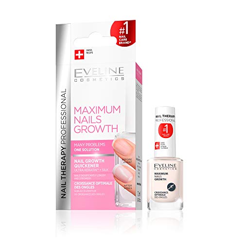 Eveline Cosmetics - Acelerador máximo del crecimiento de las uñas, 12 ml