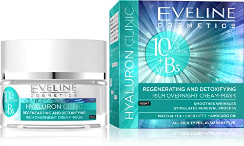 Eveline Eveline Hyaluronic Clinic B5 Regenerating And Detoxifying 50Ml 50 ml