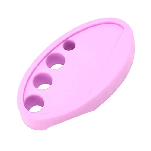 EXCEART 9 Agujeros Titular de Maquillaje Permanente Silicona Ceja Tatuaje Pigmento Organizador Tinta Hisopos de Algodón Portavasos Suministros de Microblading para Accesorios de Tatuaje (Púrpura)