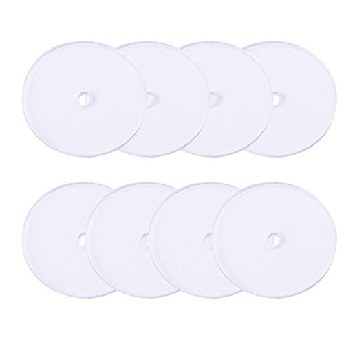 EXCEART Las Almohadillas de Disco Transparentes de Plástico de 200 Piezas para La Parte Posterior de Los Pendientes Estabilizan Los Pendientes Y Evitan La Flacidez
