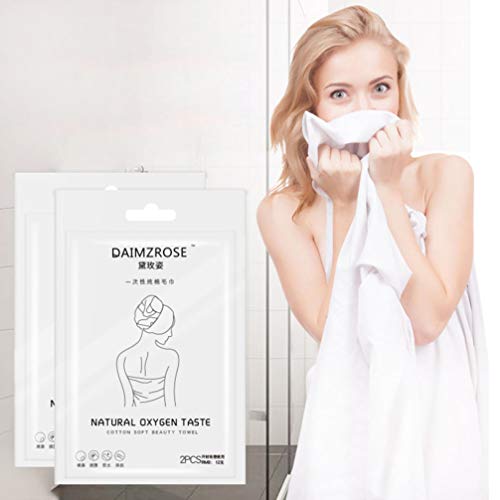 EXCEART Toallas de Baño Desechables de 3 Piezas Toallas de Limpieza para Ducha Toallas de Alta Absorción Toallas de Viaje para Exteriores (Talla L)