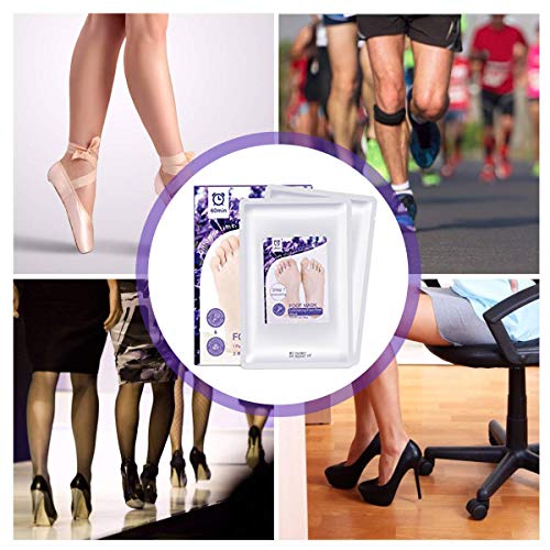 Exfoliante Pies Peel Mask – 2 pares Bebé Suave Pies –Best Peeling Gel calcetines – Pie callos, callos Peels seco muerta agrietada piel tacones – Ingredientes Naturales Sin Dolor No de fregar