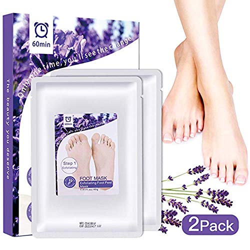 Exfoliante Pies Peel Mask – 2 pares Bebé Suave Pies –Best Peeling Gel calcetines – Pie callos, callos Peels seco muerta agrietada piel tacones – Ingredientes Naturales Sin Dolor No de fregar