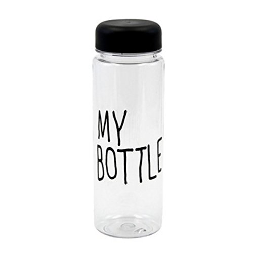 Exoh 500 ml Portable Sports Santé machine à boisson Citron jus de fruits Bouteille d'eau Noir