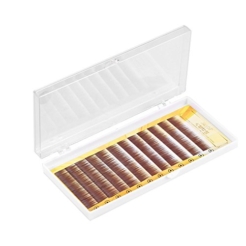 Extensión natural falsa de la ceja Extensión ultra delgada de la fibra marrón oscuro 5-8mm