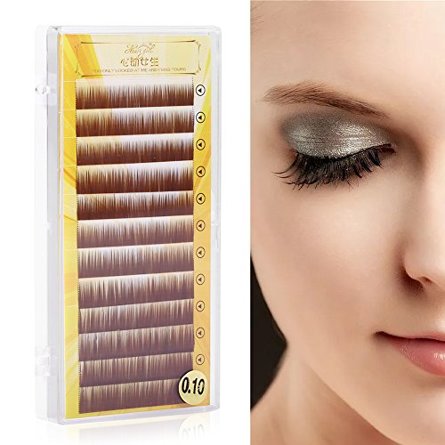 Extensión natural falsa de la ceja Extensión ultra delgada de la fibra marrón oscuro 5-8mm