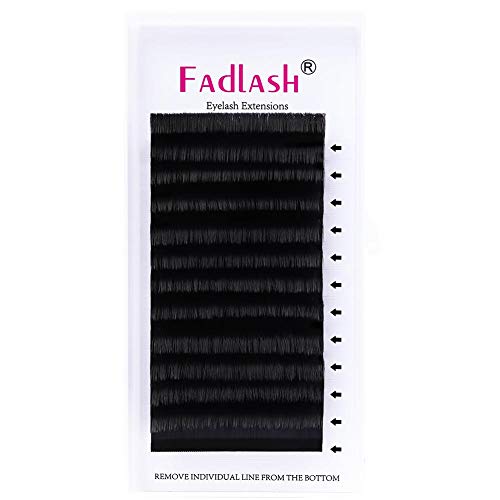 Extensiones de Pestañas de Volumen Fácil Ventilador 0.07 D Rizo 20-25mm Longitud de Mezcla 2D 3D 5D-20D Natural Pestañas Falsas de Seda para Salón Profesional Maquillaje