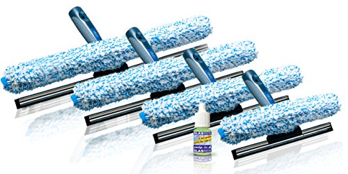 Extractor y limpiacristales en uno, en 3 tamaños: 25 cm, 35 cm y 45 cm, incluye muestras gratis, limpiador de cristales profesional 